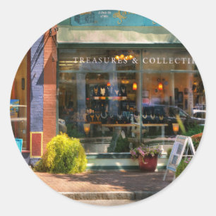 Stad - Corning NY - Dit en dat Ronde Sticker