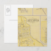 Stad Decatur Briefkaart (Voorkant / Achterkant)