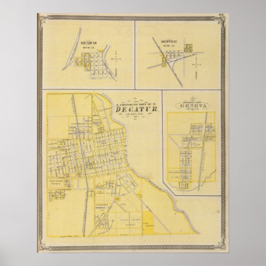 Stad Decatur Poster (Voorkant)