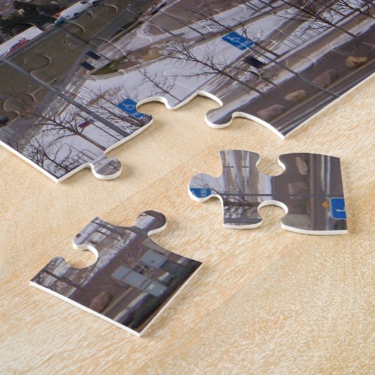 Stad Denver, Colorado Skyline Puzzle Legpuzzel (Zijkant)