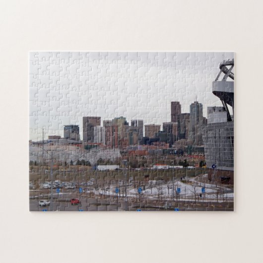 Stad Denver, Colorado Skyline Puzzle Legpuzzel (Horizontaal)