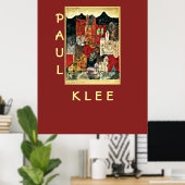 Stad der Kerken door Paul Klee Poster (Thuiskantoor)