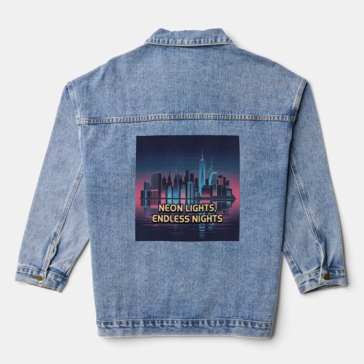 Stad Die Nooit Slaapt New York Denim Jacket (Achterkant)