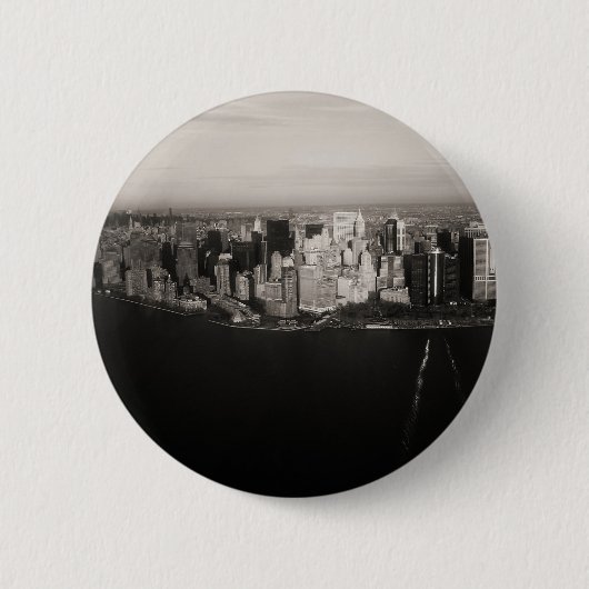 Stad die nooit slaapt ronde button 5,7 cm (Voorkant)