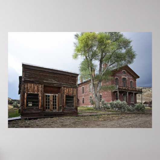 STAD DRUG STORE and HOTEL MEADE - BANNACK MONTANA Poster (Voorkant)