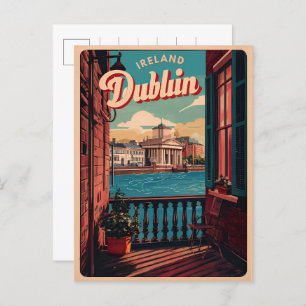  stad Dublin, Ierland republiek reisgeschenken Briefkaart