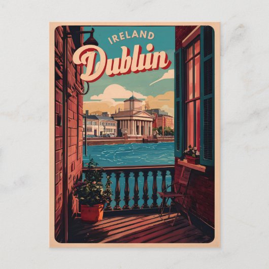  stad Dublin, Ierland republiek reisgeschenken Briefkaart (Voorkant)