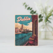  stad Dublin, Ierland republiek reisgeschenken Briefkaart (Staand voorkant)