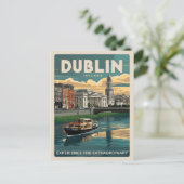  stad Dublin, Ierland republiek reisgeschenken Briefkaart (Staand voorkant)