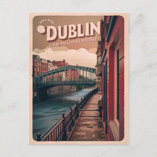 stad Dublin, Ierland republiek reisgeschenken Briefkaart (Voorkant)