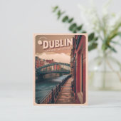  stad Dublin, Ierland republiek reisgeschenken Briefkaart (Staand voorkant)