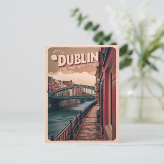  stad Dublin, Ierland republiek reisgeschenken Briefkaart (Staand voorkant)