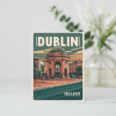  stad Dublin, Ierland republiek reisgeschenken Briefkaart (Staand voorkant)