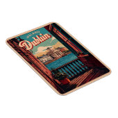  stad Dublin, Ierland republiek reisgeschenken Magneet (Rechterzijde)