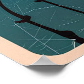  stad Dublin, Ierland republiek reisgeschenken Poster (Hoek)