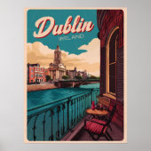  stad Dublin, Ierland republiek reisgeschenken Poster (Voorkant)