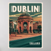 stad Dublin, Ierland republiek reisgeschenken Poster (Voorkant)