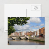 Stad Dublin in Ierland Briefkaart (Voorkant / Achterkant)