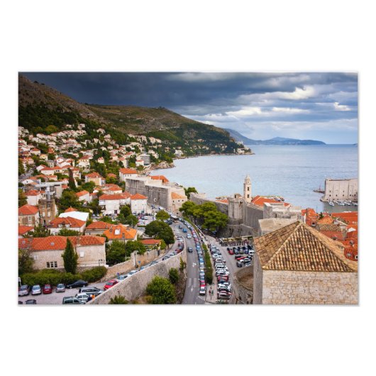 Stad Dubrovnik in Kroatië Foto Afdruk (Voorkant)