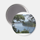 Stad Dubuque, Iowa op de Mississippi Magneet (Voorkant / Achterkant)