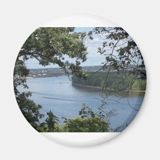 Stad Dubuque, Iowa op de Mississippi Magneet