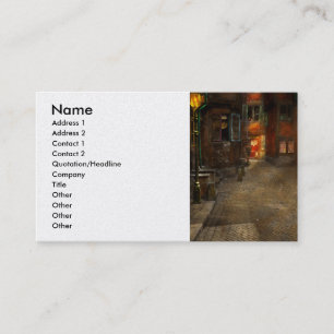 Stad - Duitsland - op een hoekstraat 1904 Visitekaartje