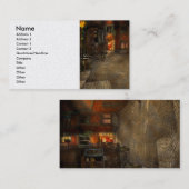 Stad - Duitsland - Op een hoekstraat in 1904 Visitekaartje (Voorkant / Achterkant)