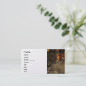 Stad - Duitsland - Op een hoekstraat in 1904 Visitekaartje (Staand voorkant)