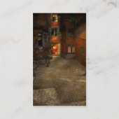 Stad - Duitsland - Op een hoekstraat in 1904 Visitekaartje (Achterkant)