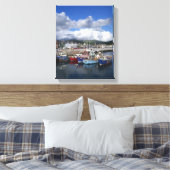 Stad en haven, Dingle, County Kerry, Canvas Afdruk (Insitu (Slaapkamer))