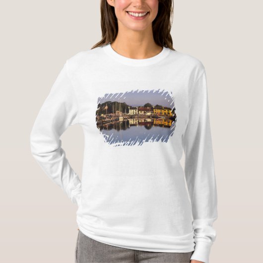 Stad en haven, Kinvarra, County Galway, T-shirt (Voorkant)