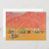 Stad en kliffen door Maynard Dixon Kaart (Voorkant / Achterkant)