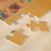 Stad en kliffen door Maynard Dixon Legpuzzel (Zijkant)