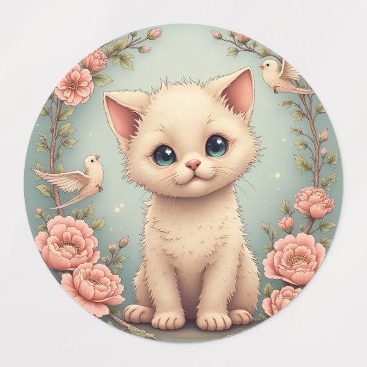 Stad en konijn labels (Design 1)