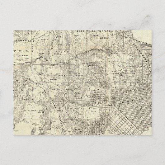 Stad en provincie San Francisco Briefkaart (Voorkant)