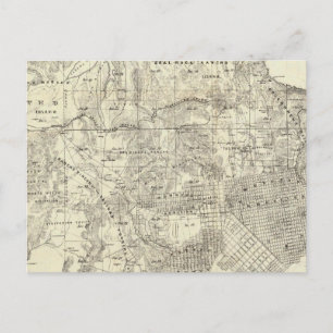 Stad en provincie San Francisco Briefkaart