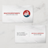 Stad en Woning Logo | Makelaar Visitekaartje (Voorkant / Achterkant)