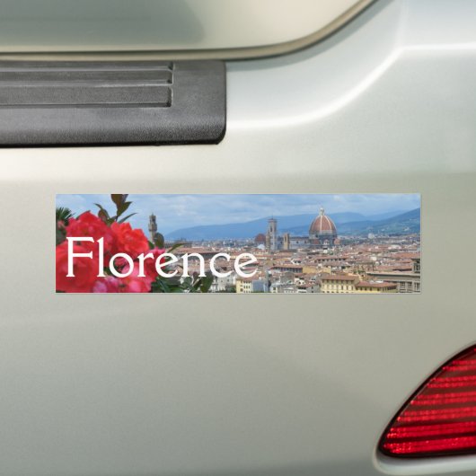 Stad Florence, Italië Bumpersticker (Op auto)
