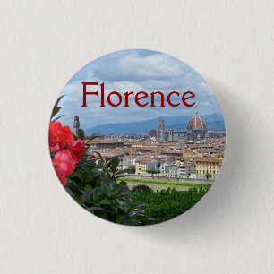 Stad Florence, Italië Ronde Button 3,2 Cm
