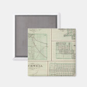 Stad Fowler, Benton Co. Magneet (Voorkant / Achterkant)