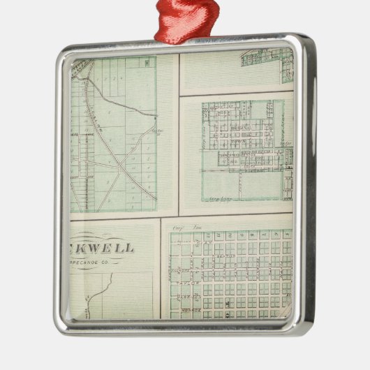 Stad Fowler, Benton Co. Metalen Ornament (Links)