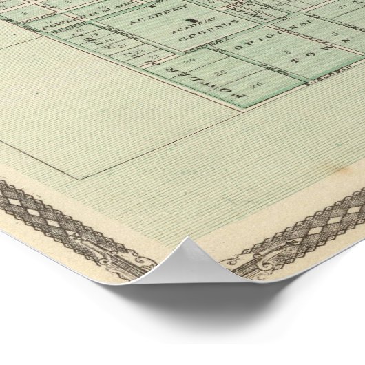 Stad Fowler, Benton Co. Poster (Hoek)