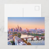 Stad Frankfurt, Duitsland Briefkaart (Voorkant / Achterkant)