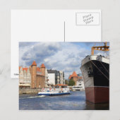 Stad Gdansk in Polen Briefkaart (Voorkant / Achterkant)