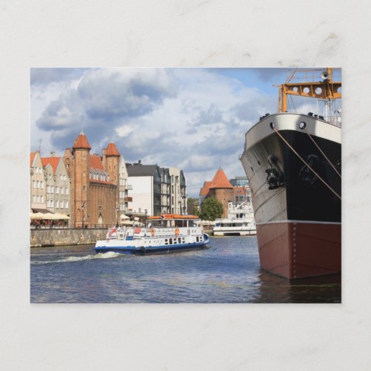 Stad Gdansk in Polen Briefkaart (Voorkant)