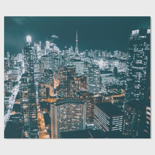 STAD GEBOUWD OP TOP-UITZICHT CADEAUPAPIER (Vlak)