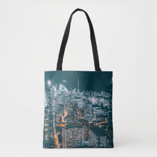 STAD GEBOUWD OP TOP-UITZICHT TOTE BAG