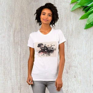 Stad Gebouwen Tekenbouwers T-Shirt