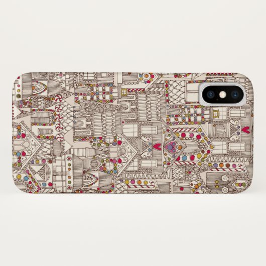 stad gingerbrood Case-Mate iPhone case (Achterkant (horizontaal))