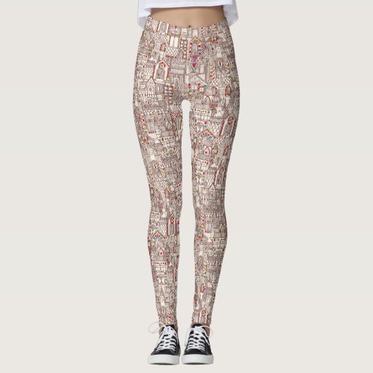 stad gingerbrood leggings (Voorkant)